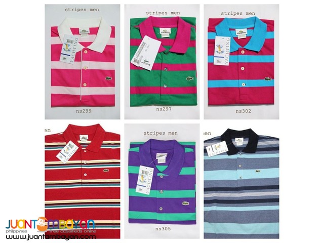 Authentic LACOSTE STRIPES FOR MEN - LACOSTE POLO SHIRT FOR MEN