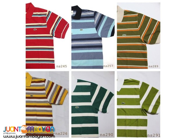 Authentic LACOSTE STRIPES FOR MEN - LACOSTE POLO SHIRT FOR MEN