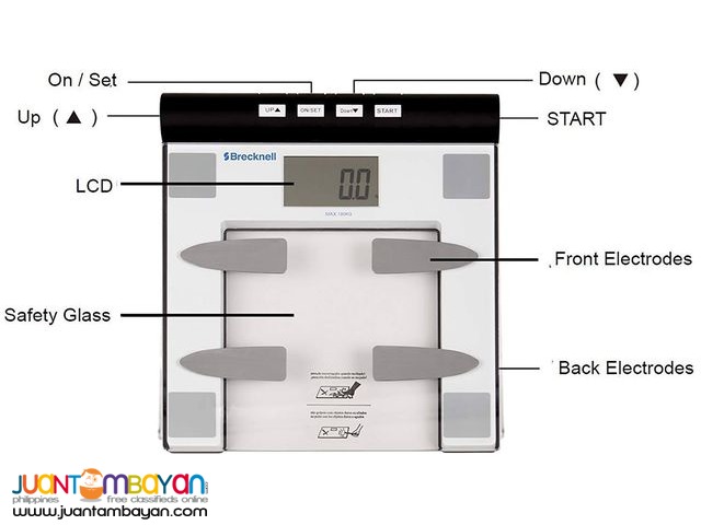 Salter Brecknell Body Fat Bathroom Scale BFS 150