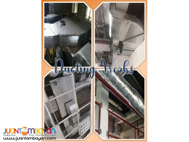 Mechanical Works ducting aircon exhaust fresh air chilled water