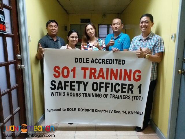 Face to Face BOSH Training Safety Officer 2 SO2 Training DOLE training