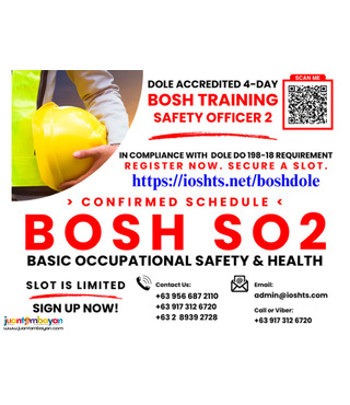 BOSH Training for SO2 Safety Officer 2 Training DOLE Accredited