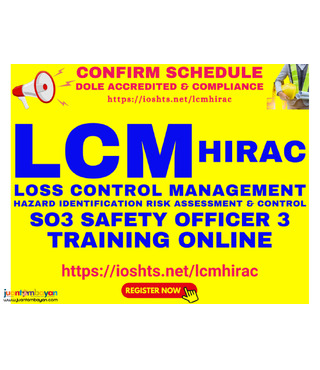 Online LCM HIRAC Training Online Safety Officer 3 Training DOLE SO3