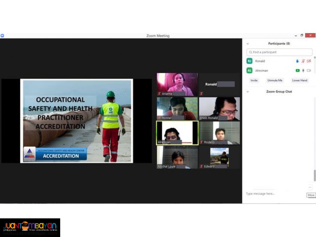 Online LCM HIRAC Training Online Safety Officer 3 Training DOLE SO3