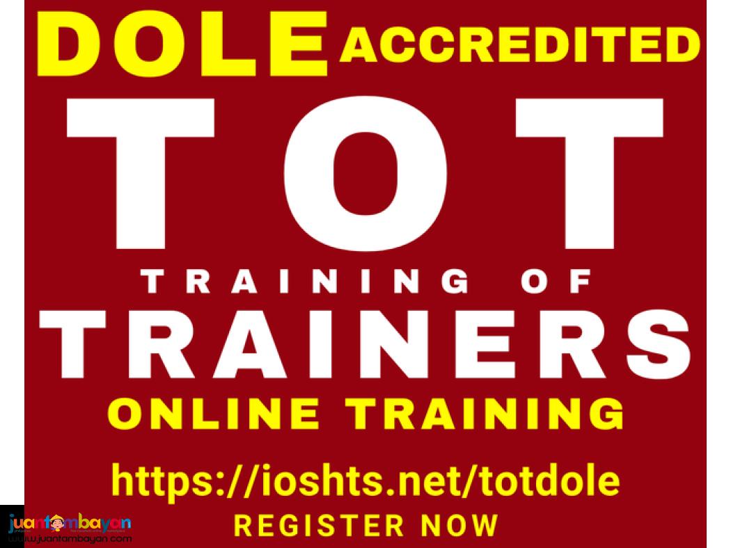 DOLE Training of Trainers dOLE Accredited ToT Online Training
