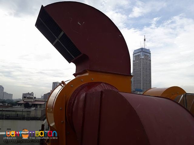 Supply and installation of exhaust blower and hood with ducting