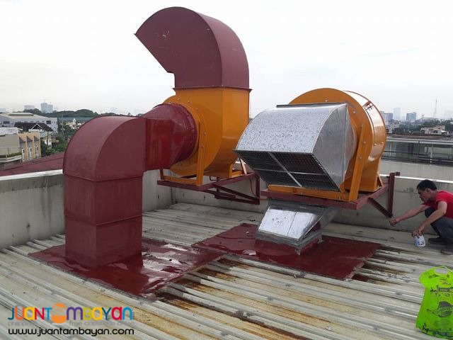 Supply and installation of exhaust blower and hood with ducting