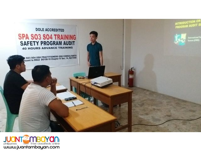 DOLE Online SO3 Training Online SPA Training Safety Officer 3 Training