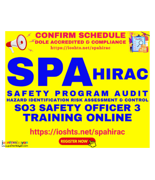 DOLE Online SO3 Training Online SPA HIRAC Training Safety Officer 3