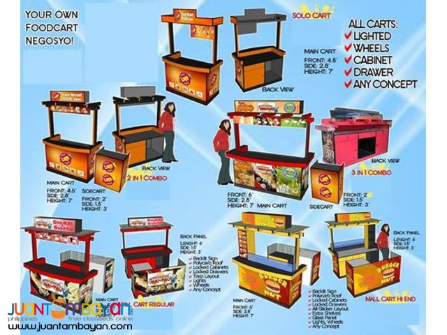 Mall Food Kiosk, Cart, Booth, Stall for Sale