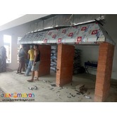 Supply installation and fabrication of kitchen hood