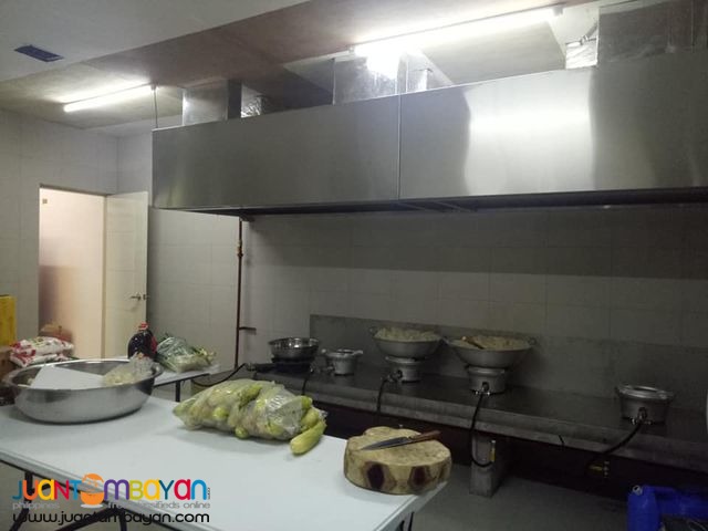 Supply installation and fabrication of kitchen hood
