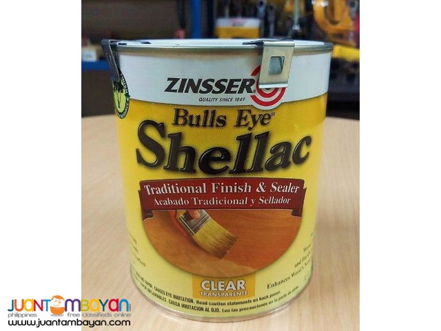 Rust-Oleum Zinsser 304H Bulls Eye Clear Shellac, 1 quart