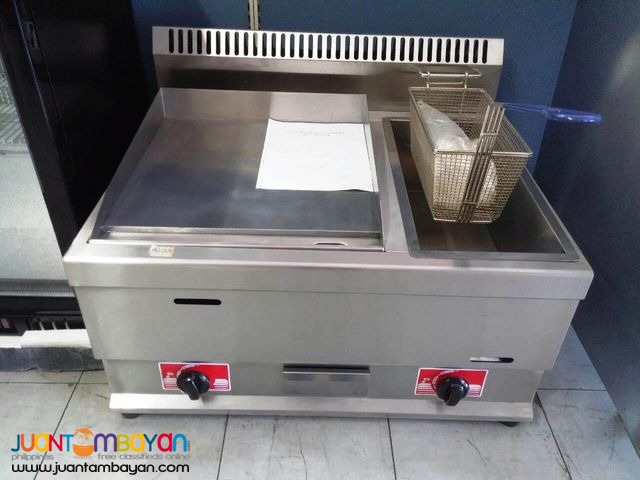 GAS DEEP FRYER WITH GRIDDLE  