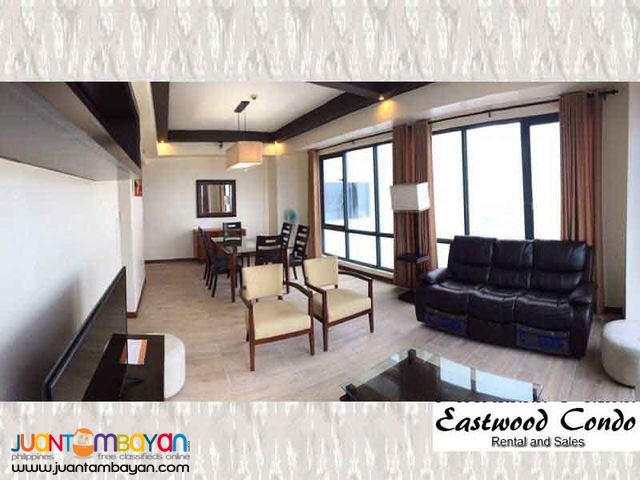 Fully furnished Three Bedroom Condo For Rent in Quezon City