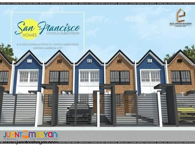 San Francisco Homes Loyola Marikina near Riverbanks