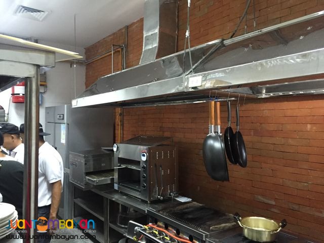 Kitchen Hood and Exhaust Motor and Fresh Air Supply
