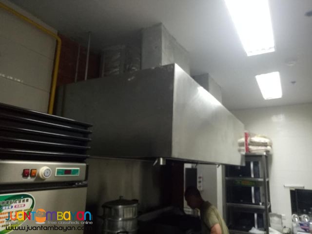 Kitchen Hood and Exhaust Motor and Fresh Air Supply