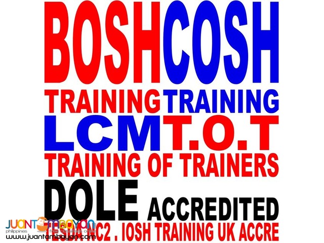 BOSH Training COSH Training SO3 Training LCM DOLE PCAB AMO STE