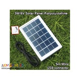 3w 5V Solar Panel Polycrystalline With 5M Wire