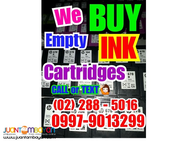 We buy empty expired bnew ink toner cartridges at highprice