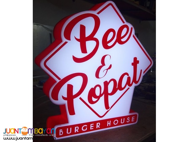 Neon,Acrylic,Lighted w/Sticker,GI/Aluminum,Panaflex,Signage Maker