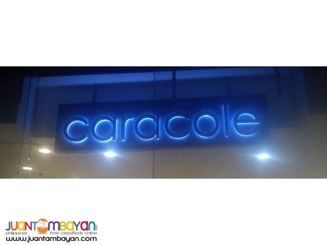 Neon,Acrylic,Lighted w/Sticker,GI/Aluminum,Panaflex,Signage Maker