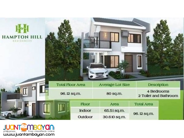 4BR Single Attached House in Hampton Hill Consolacion Cebu