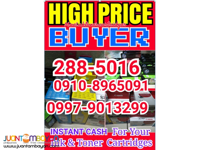 We buy empty expired bnew ink toner cartridges at highprice