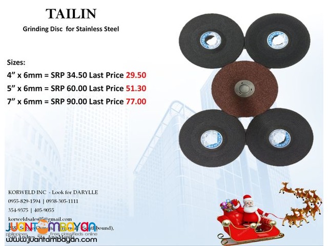 Tailin Grinding Disc for Stainless