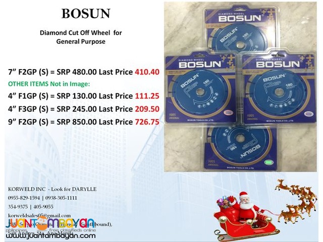 BOSUN Diamond Cut Off Wheel for General Purpose