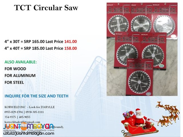 Bosun TCT Circular Saw for Wood, Aluminum & Steel