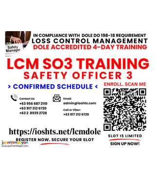 LCM Training Online Safety Officer 3 Training DOLE SO3 Training