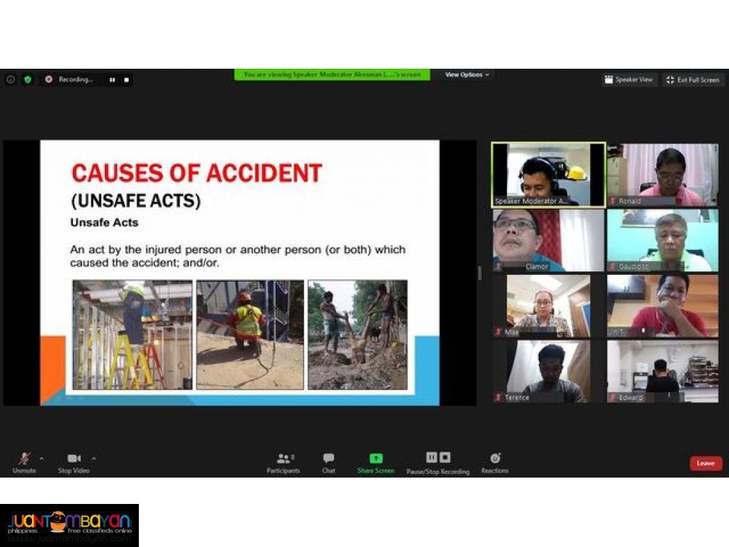 SO3 Safety Officer 3 Training DOLE Accredited LCM Training Online