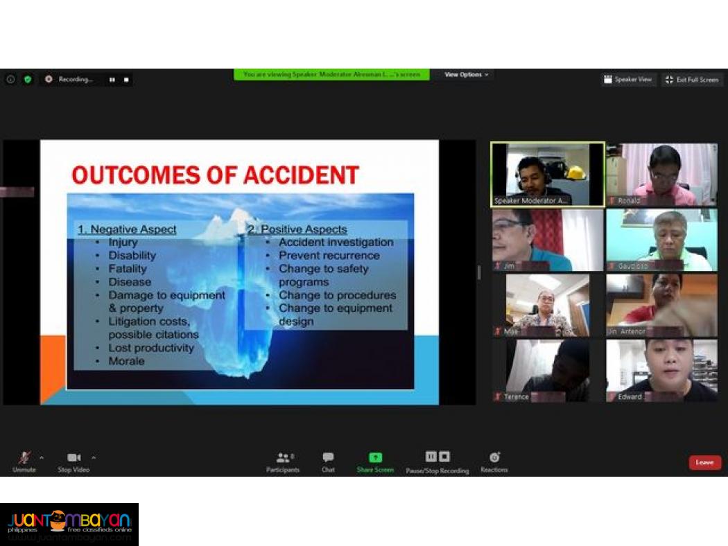 SO3 Safety Officer 3 Training DOLE Accredited LCM Training Online