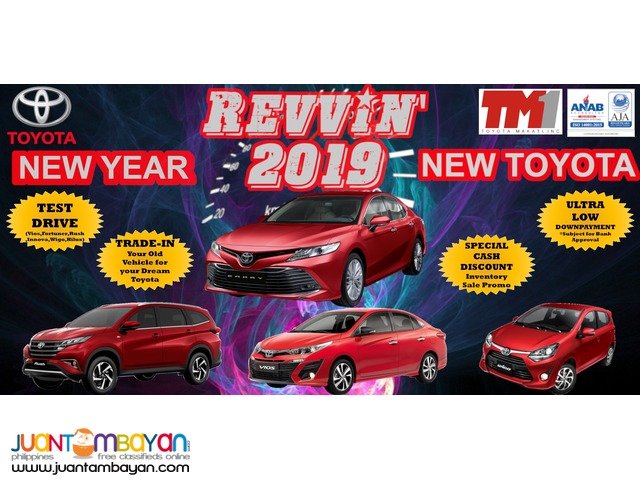 REV UP! your 2019 and drive the road with a NEW TOYOTA!