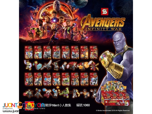 SY™ 1060 Avengers Infinity War 16in1 Minifigures Sets