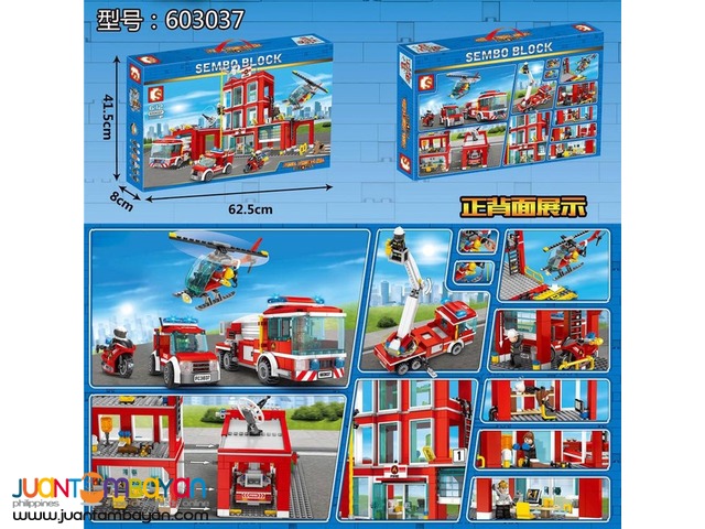 SEMBO™ 603037 City Fire Frontline Fire Station
