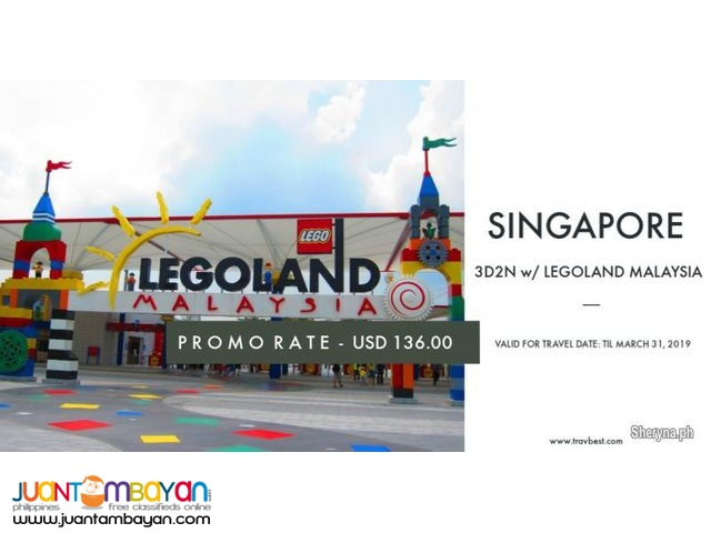 SG with Legoland for as low (USD 136. 00) 