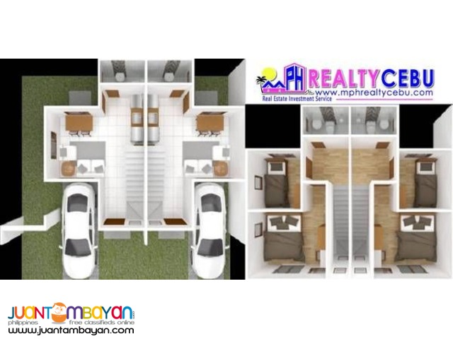 47m² 2BR Townhouse at Serenis South Subd Talisay City Cebu