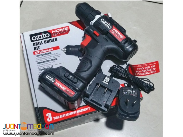 Genuine Ozito Home 12V Drill Driver ZLBP-015