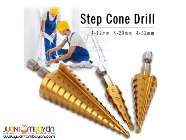 HSS Cone Step Drill Titanium Bit 12/20/32mm