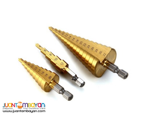HSS Cone Step Drill Titanium Bit 12/20/32mm