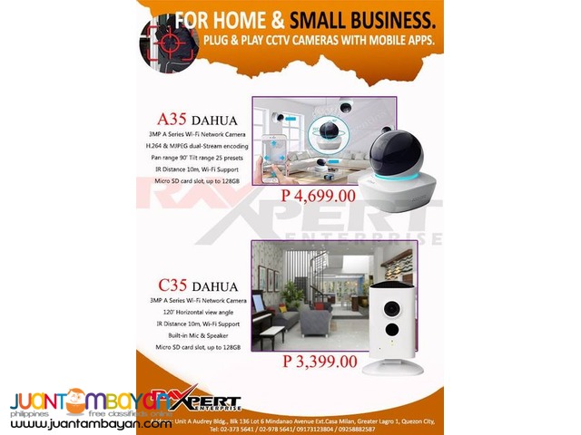 Plug and play CCTV Cameras with mobile apps 