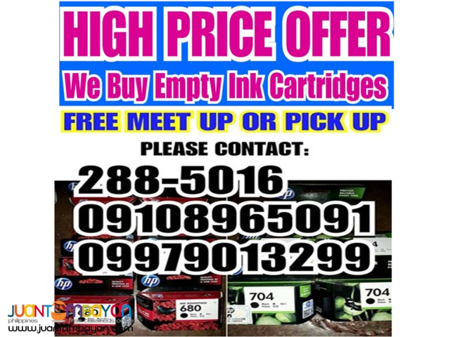 We buy empty expired bnew ink toner cartridges at highprice