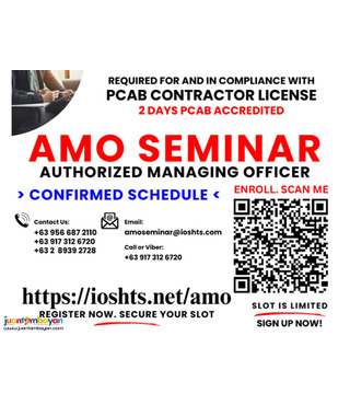 PCAB Seminar AMO PCAB Contractor License Seminar 