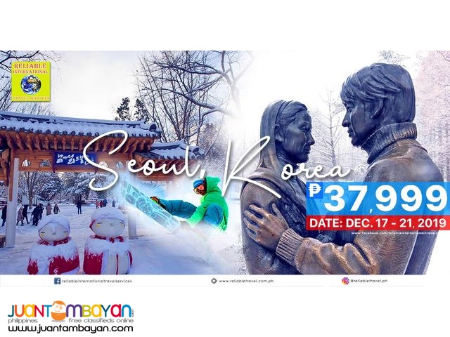 5D4N Korea Full Board Package Winter Experience + Visa + Airfare