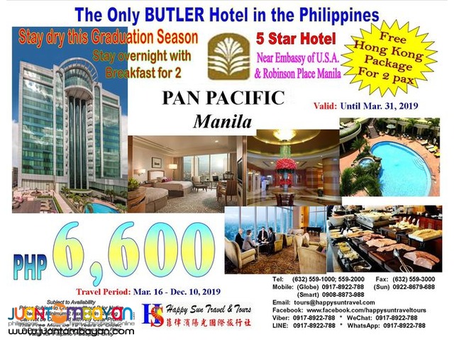 Overnight Stay in Pan Pacific Manila