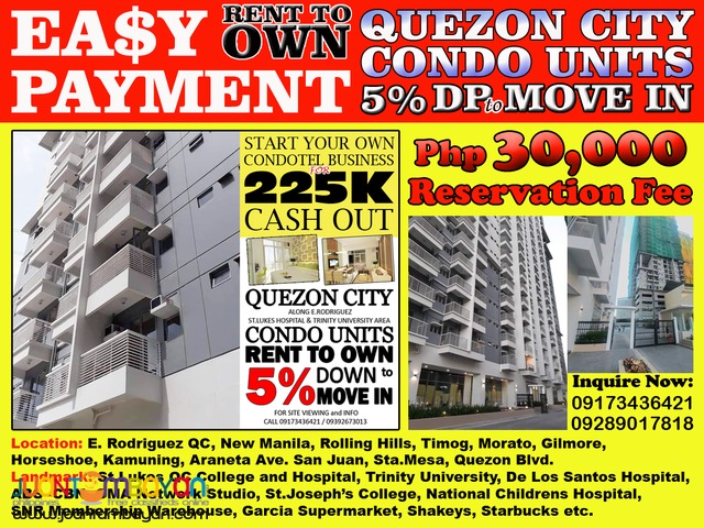 Easy To Own Condominium Trinity University St.Lukes QC