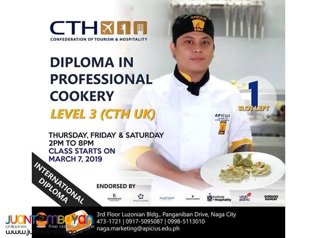 Diploma in Professional COokery Level 3 CTH UK